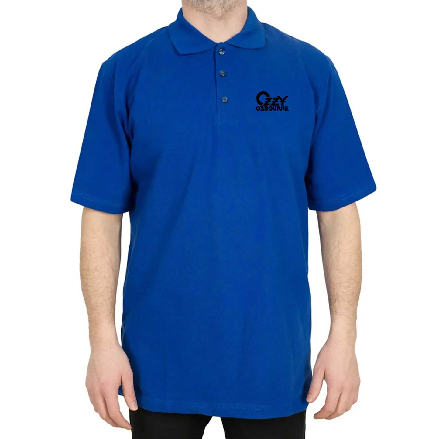 Ozzy Osbourne Logo Polo Yaka Renkli Tişört