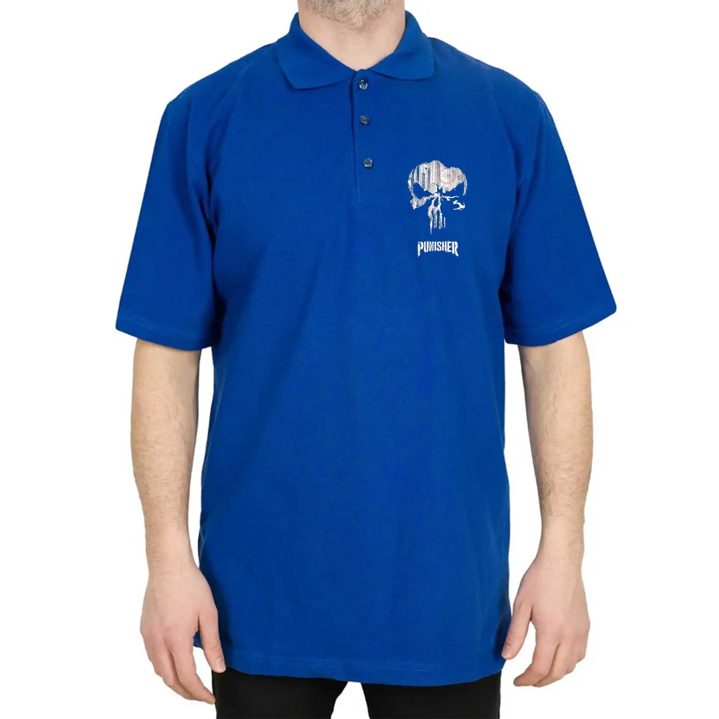 Punisher Confident Polo Yaka Renkli Tişört