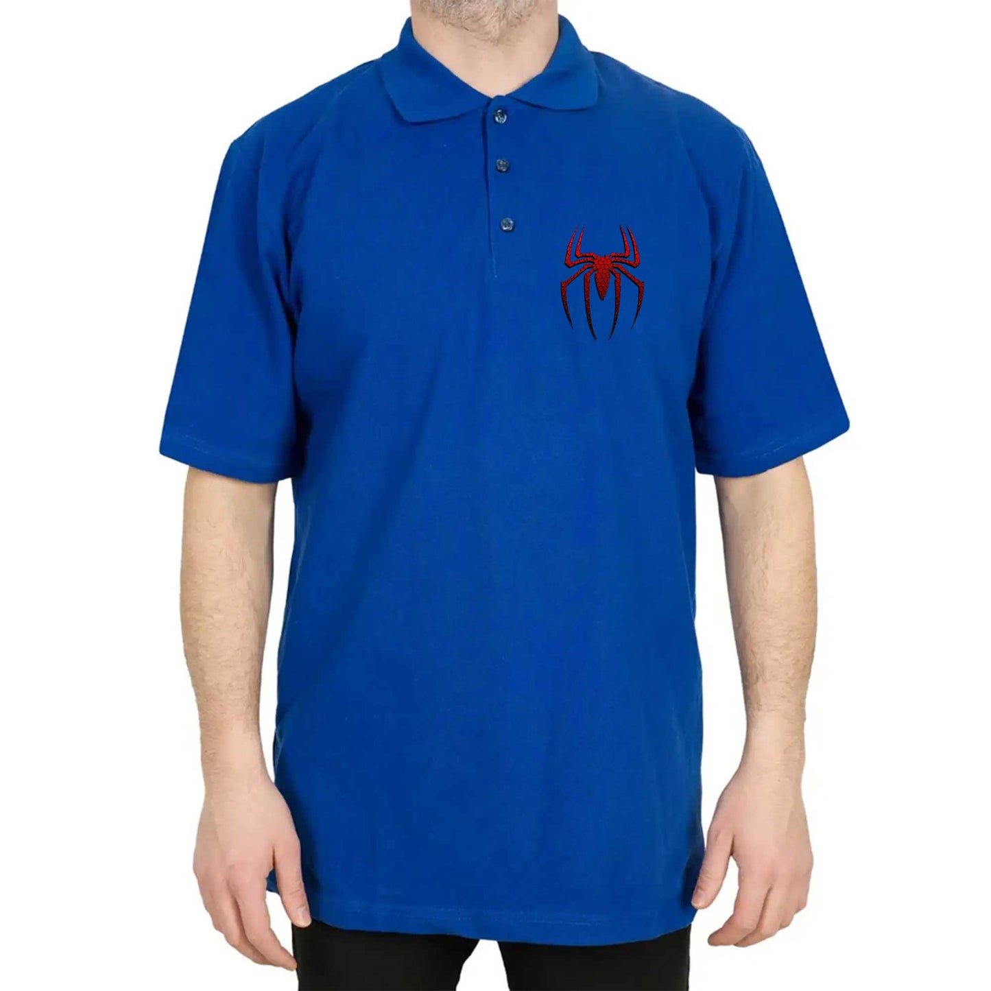 Spiderman Suit Polo Yaka Renkli Tişört