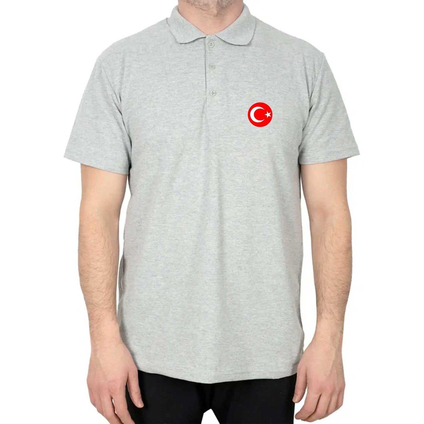 Ay Yıldız Polo Yaka Renkli Tişört