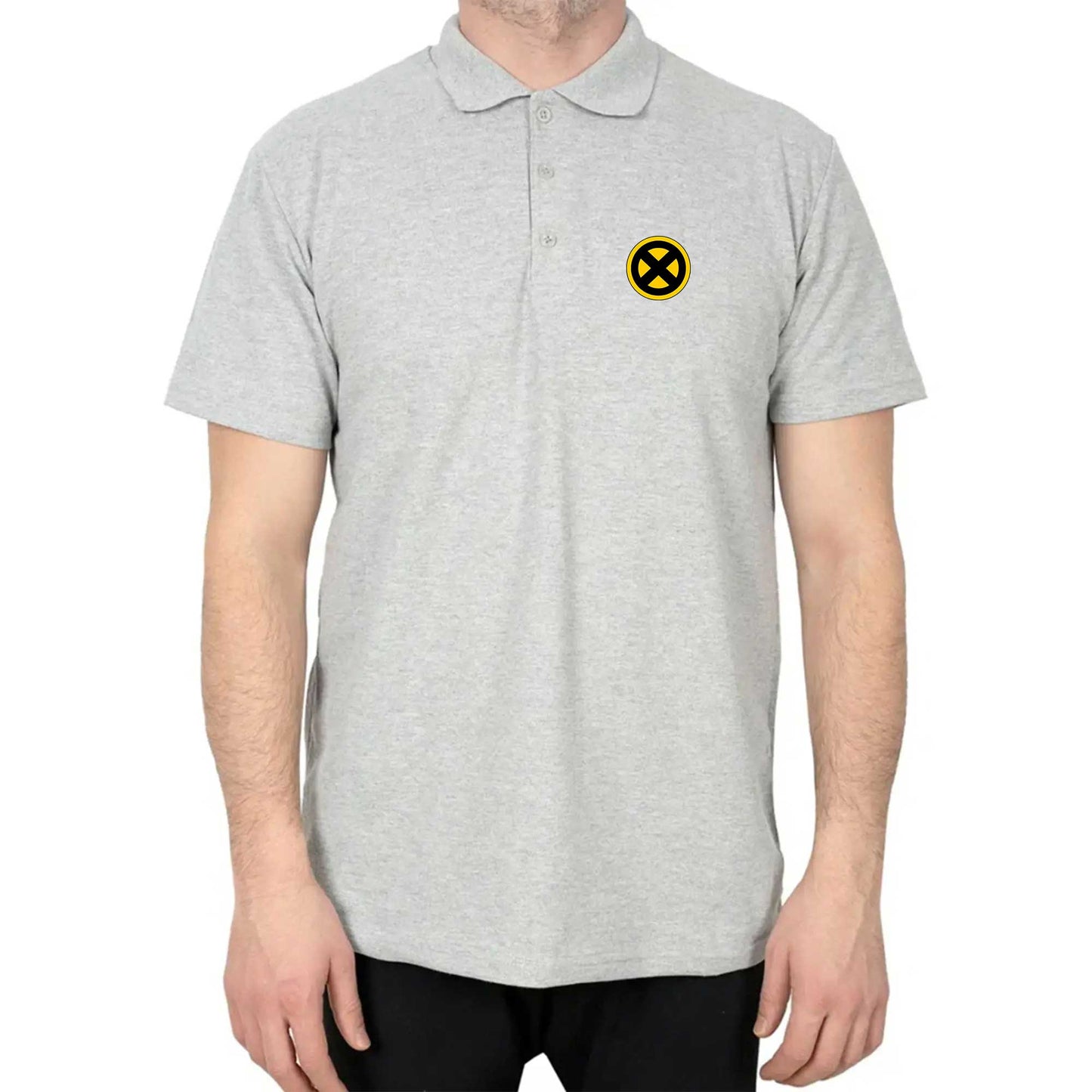 X men Yellow Logo Polo Yaka Renkli Tişört