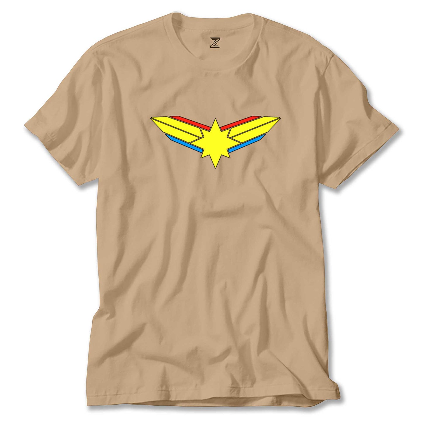 Captain Marvel Logo Renkli Tişört