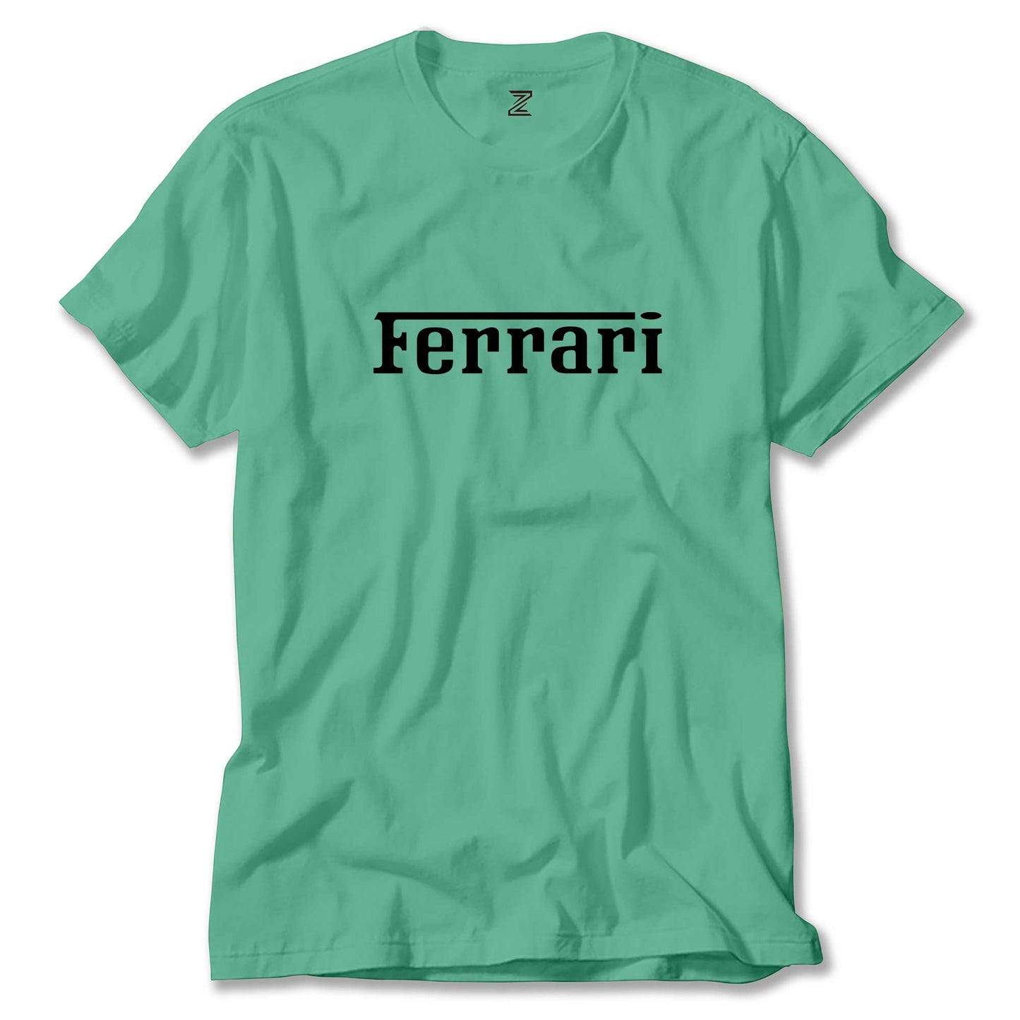 Ferrari Text Black Renkli Tişört