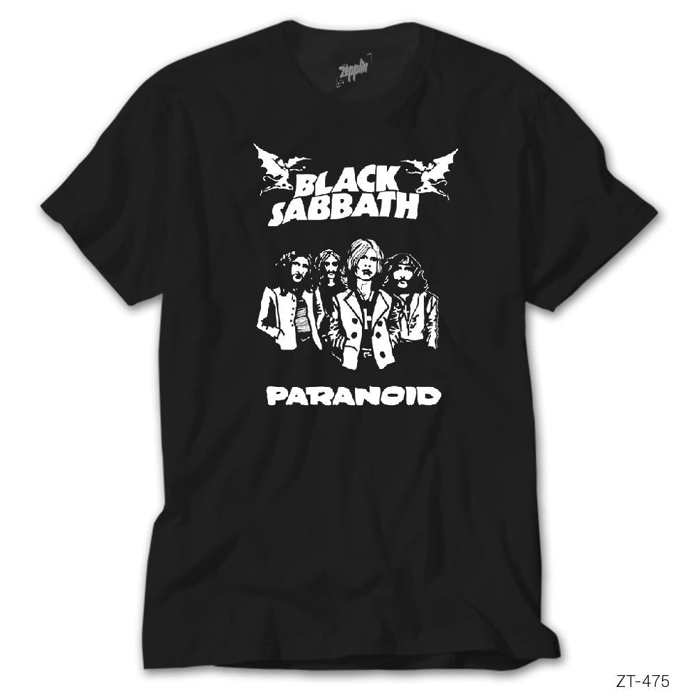 Crows Gate Black Sabbath Paranoid Siyah Tişört
