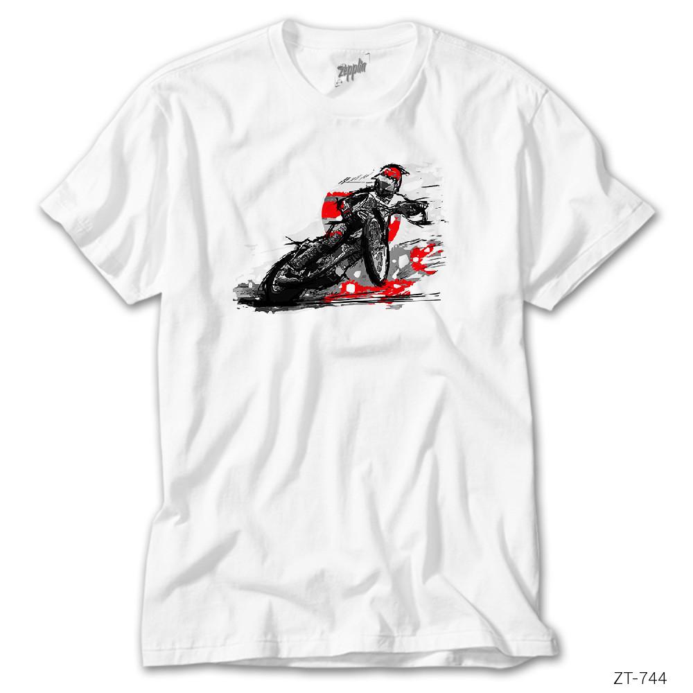 Crows Gate Motorcycle Motocross Speedway Beyaz Tişört