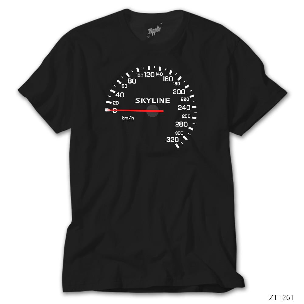 CrowsGate Nissan Skyline Speedmeter Siyah Tişört