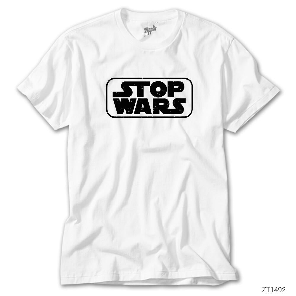 CrowsGate Stop Wars Beyaz Tişört