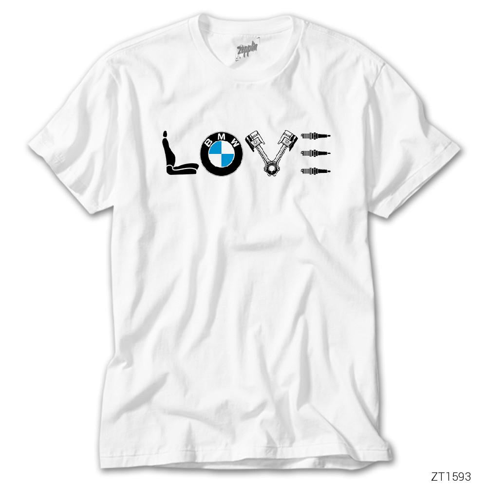 CrowsGate BMW Love Beyaz Tişört