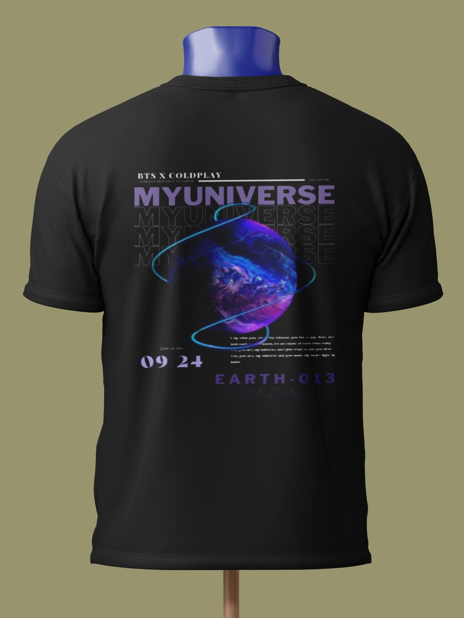 My Universe Sırt Baskılı Tişört
