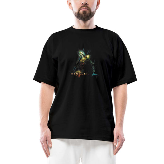 Diablo Oversize Siyah Tişört