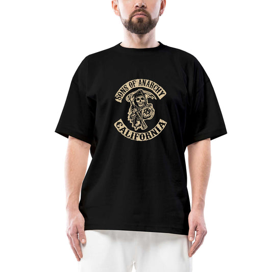 Sons Of Anarchy California Oversize Siyah Tişört
