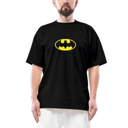 Batman logo Oversize Siyah Tişört
