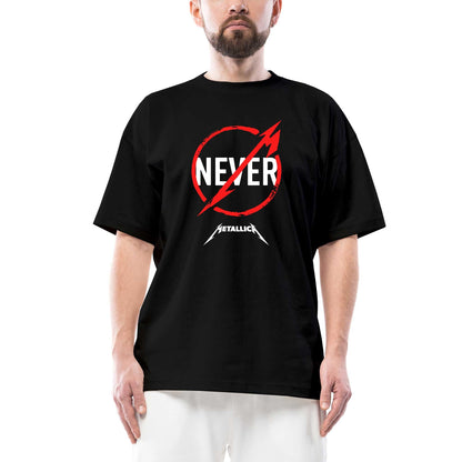 Metallica Never Oversize Siyah Tişört