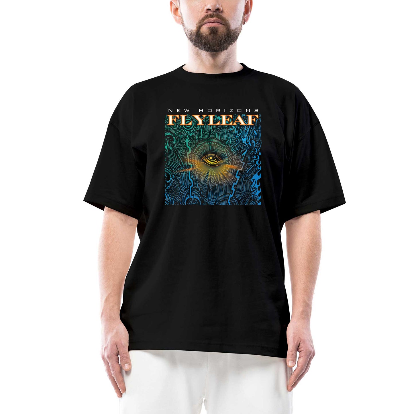 Flyleaf New Horizons Oversize Siyah Tişört