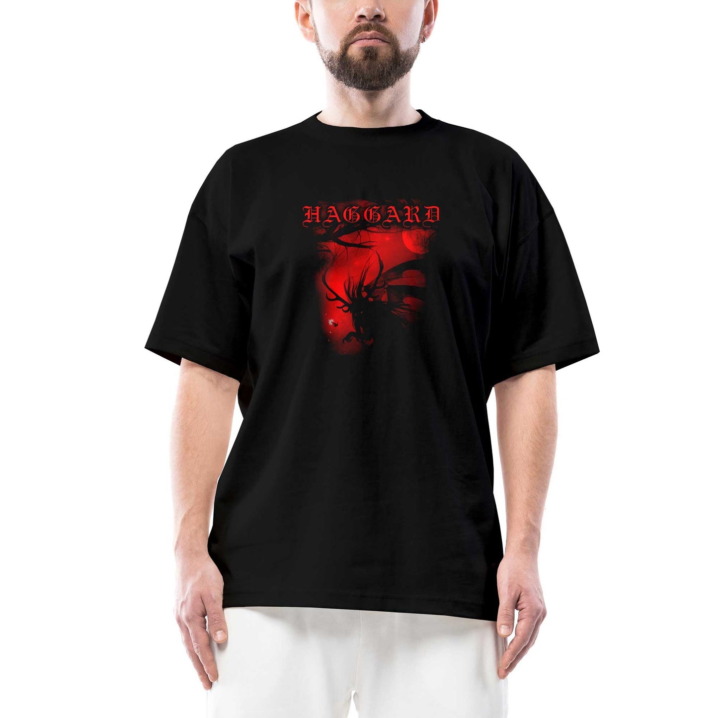 Haggard monster Oversize Siyah Tişört