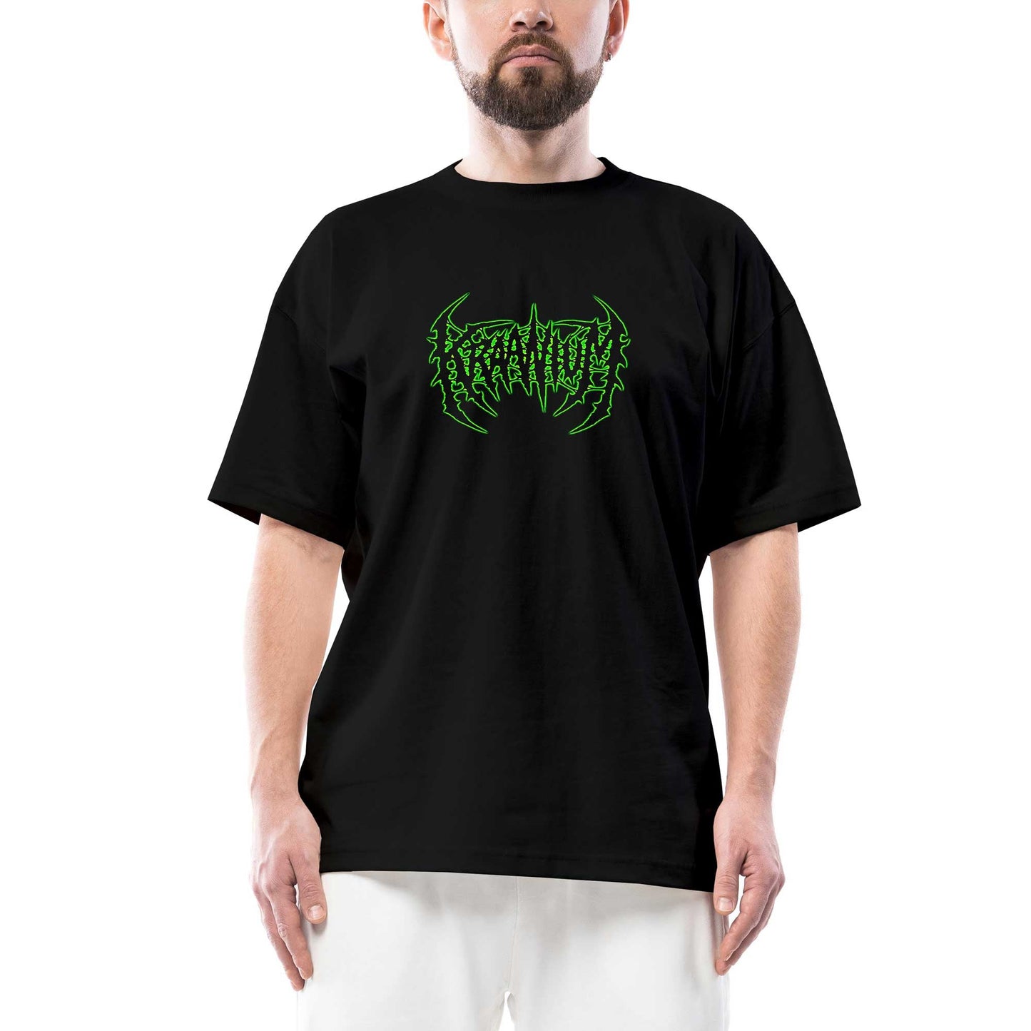 Kraanium Oversize Siyah Tişört