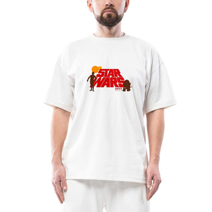 Star Wars 1977 Oversize Beyaz Tişört