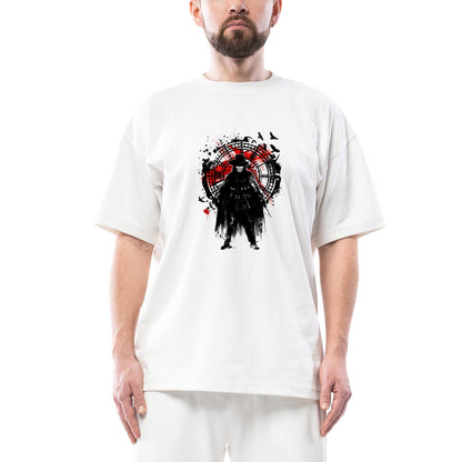 V for Vendetta Rose Oversize Beyaz Tişört