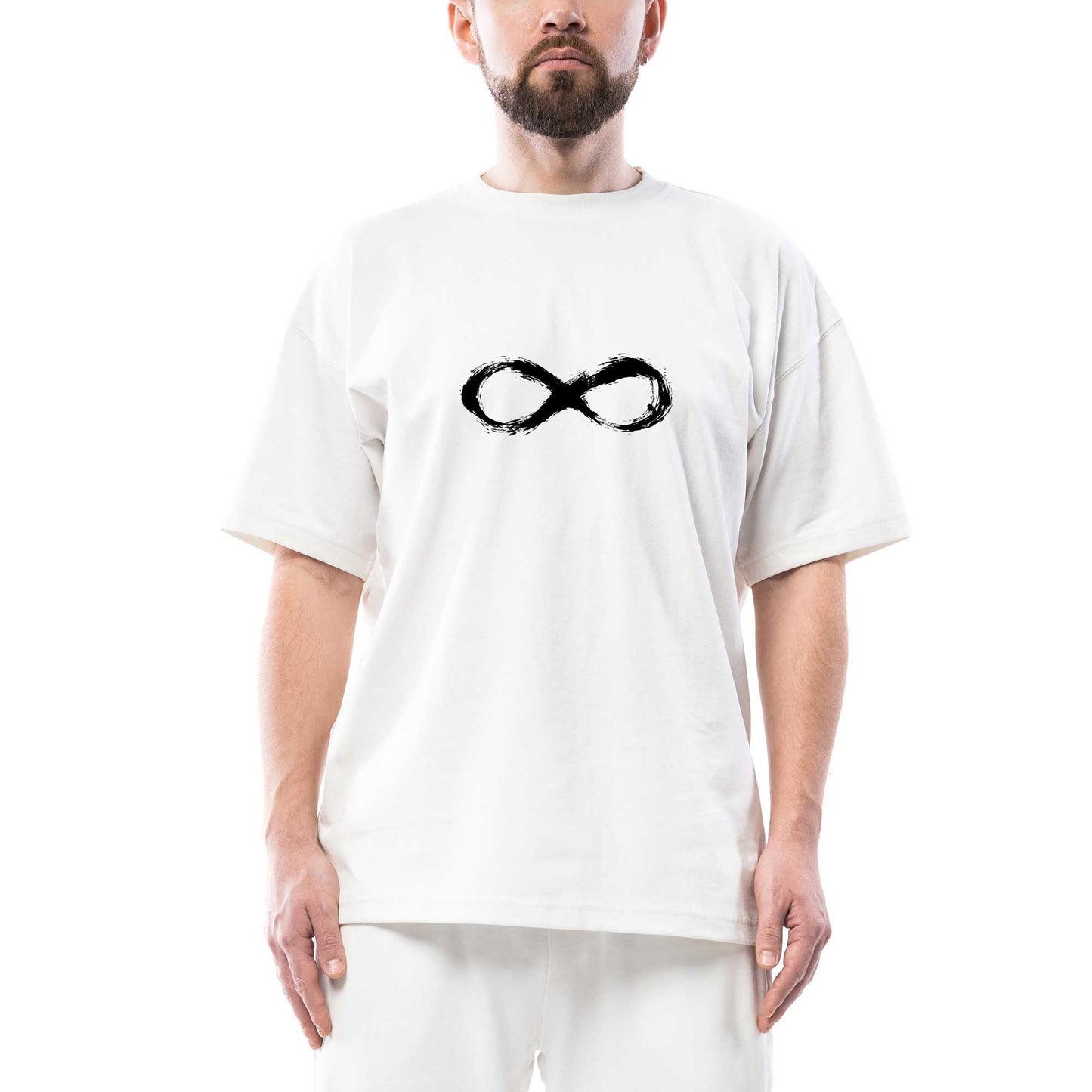 Infinity Oversize Beyaz Tişört