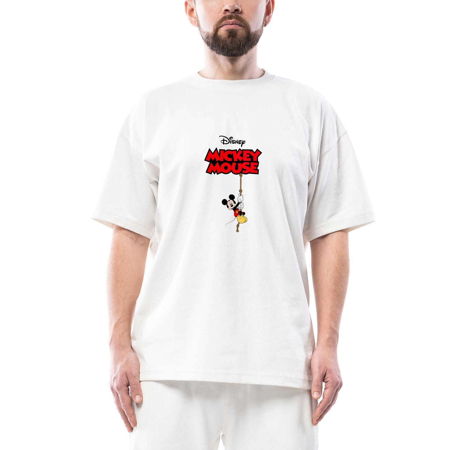 Disney Mickey Mouse Oversize Beyaz Tişört