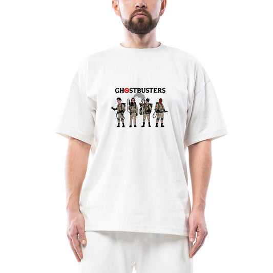 Ghostbusters Team Oversize Beyaz Tişört