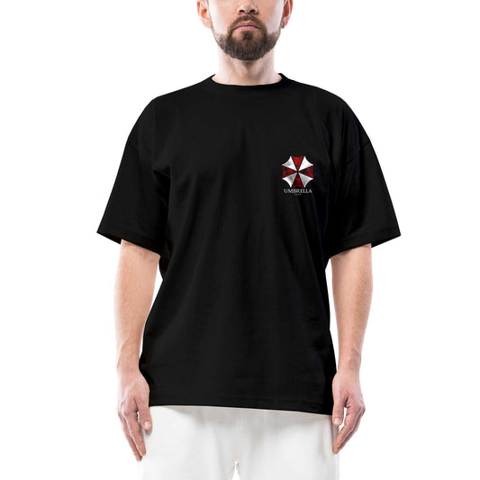 Resident Evil Umbrella Corp Oversize Siyah Tişört