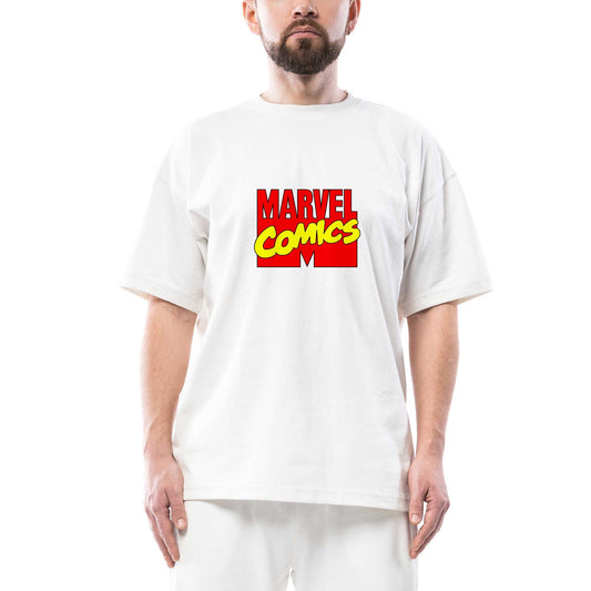 Marvel Comics Oversize Beyaz Tişört