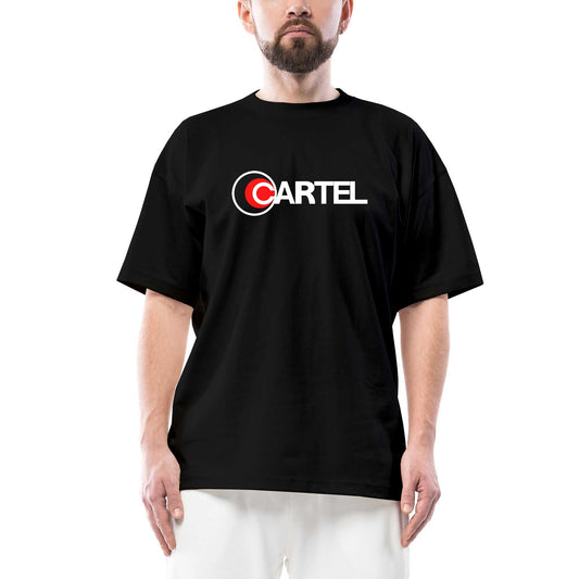 Cartel Oversize Siyah Tişört