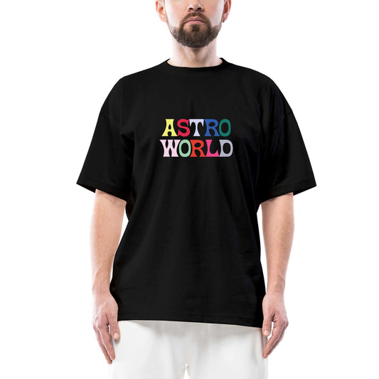 Travis Scott Astroworld 2 Oversize Siyah Tişört