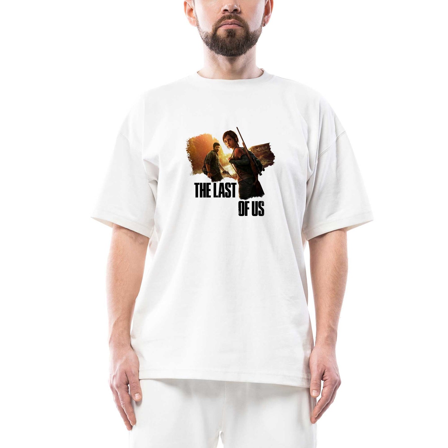 The Last Of Us Escape Oversize Beyaz Tişört