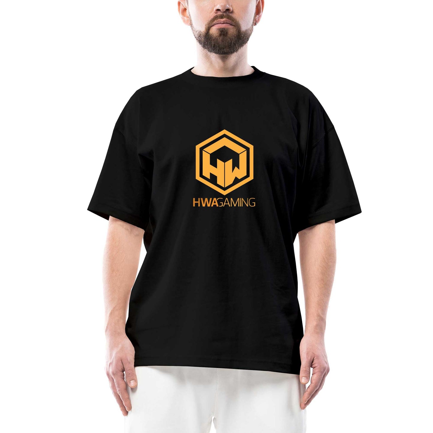 HWA Gaming Oversize Siyah Tişört