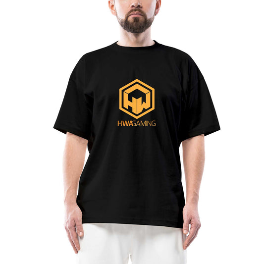HWA Gaming Oversize Siyah Tişört