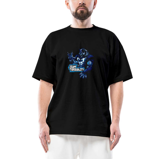 Turquality Wolf Oversize Siyah Tişört