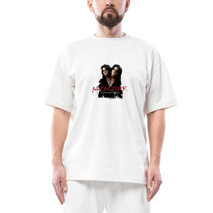 Alice Cooper Paranormal Oversize Beyaz Tişört