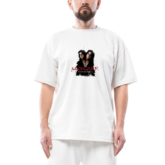 Alice Cooper Paranormal Oversize Beyaz Tişört