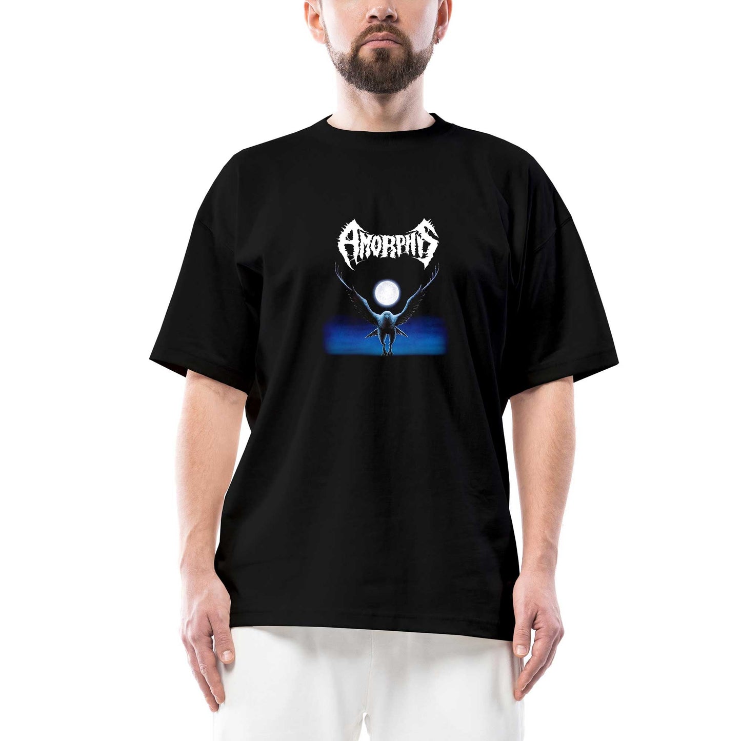 Amorphis Black Winter Oversize Siyah Tişört