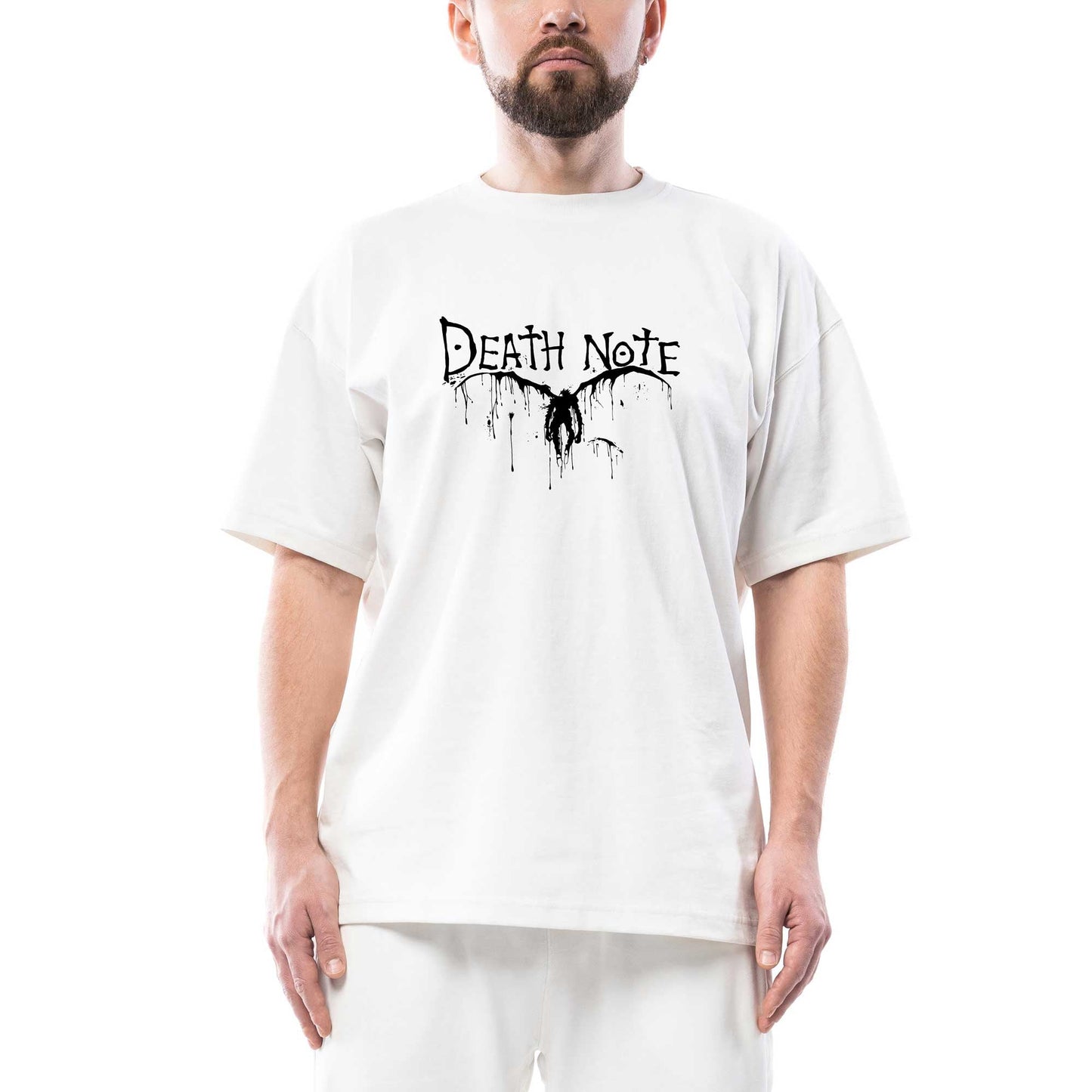 Death Note Ryuk Oversize Beyaz Tişört