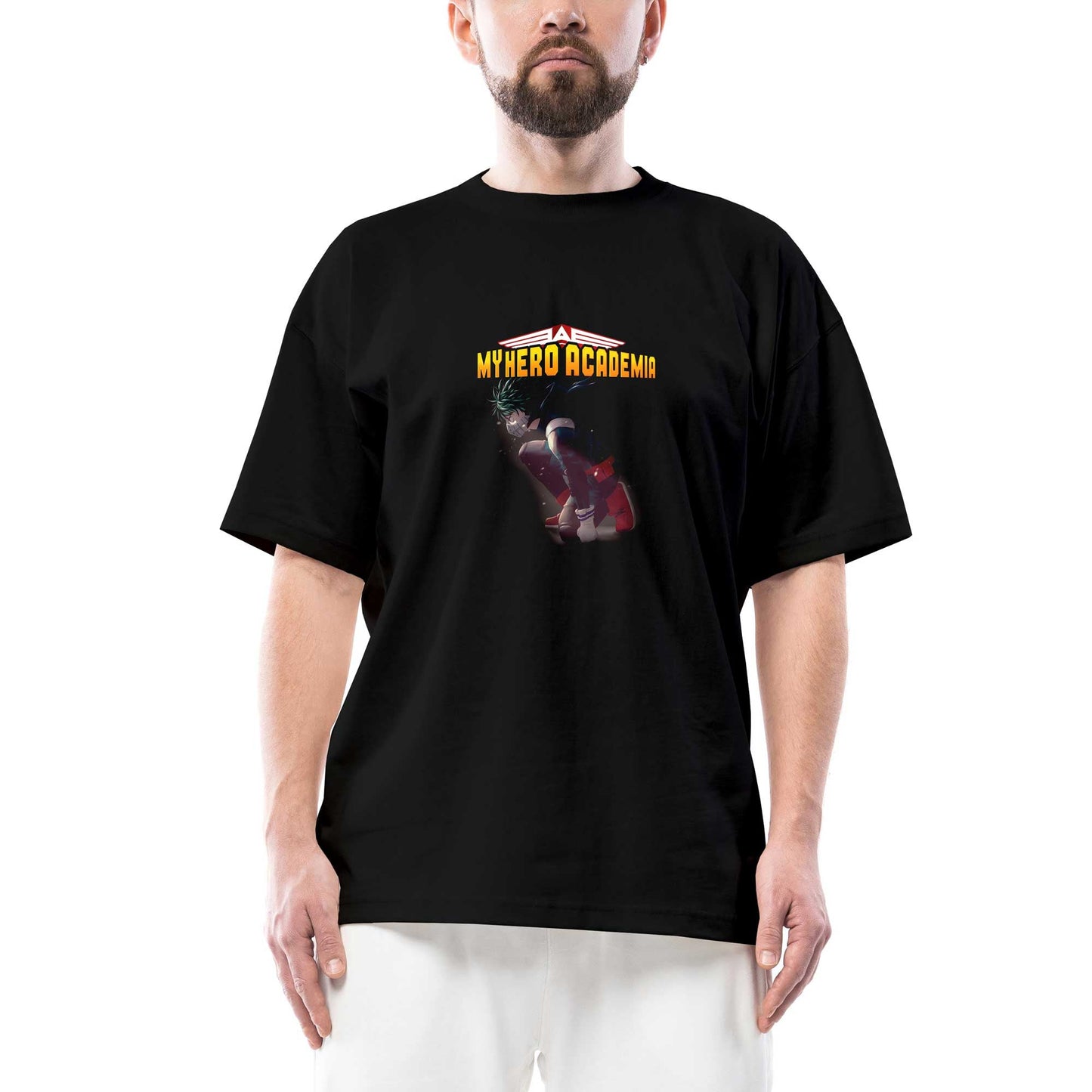 My Hero Academia Deku Oversize Siyah Tişört