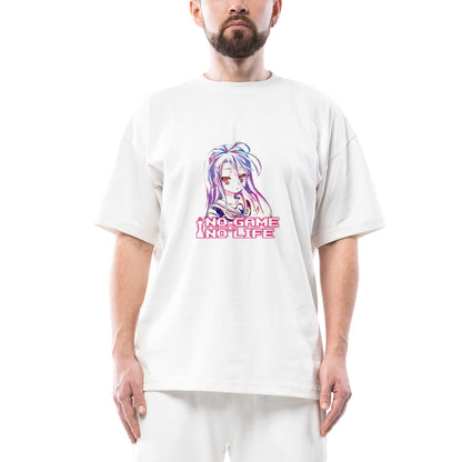 No Game No Life Shiro Oversize Beyaz Tişört