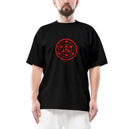 Rinne Sharingan Oversize Siyah Tişört