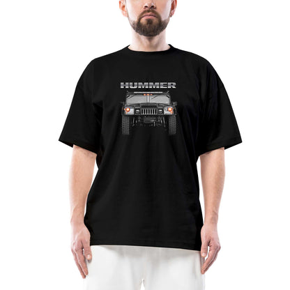 Hummer Oversize Siyah Tişört
