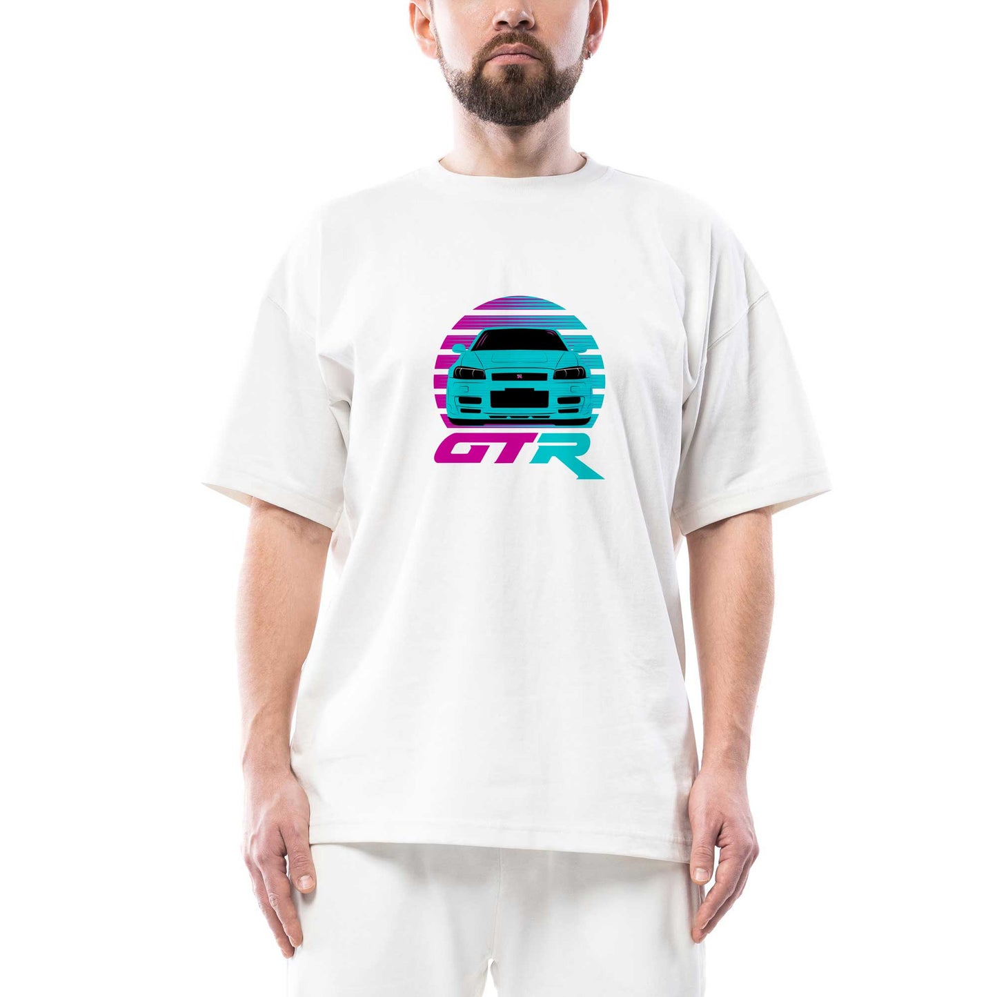 Nissan GTR R34 Z Tune Oversize Beyaz Tişört