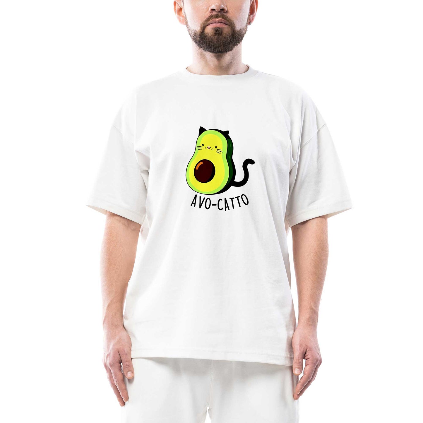 Avocatto Oversize Beyaz Tişört