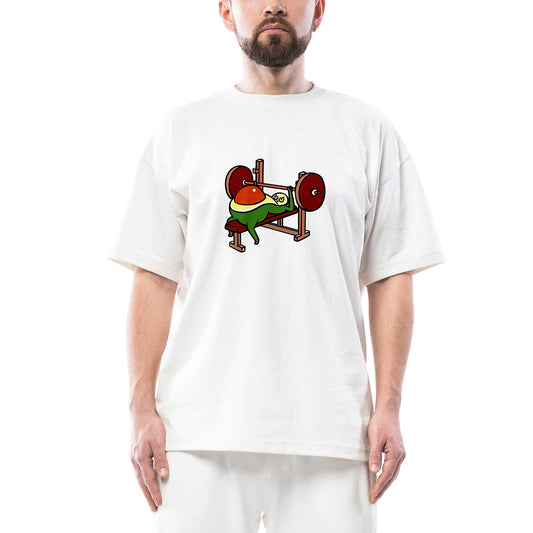 Avokado Fitness Oversize Beyaz Tişört