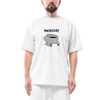 Monday Pazartesi Oversize Beyaz Tişört