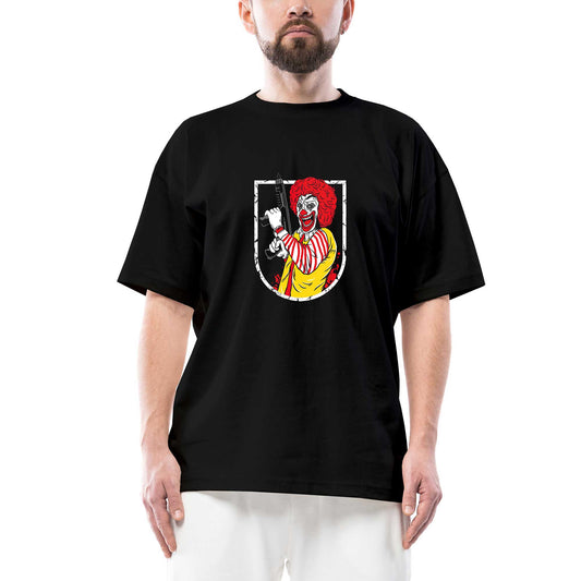 Rebel Donalds Oversize Siyah Tişört