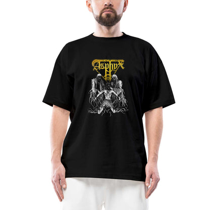 Asphyx Oversize Siyah Tişört
