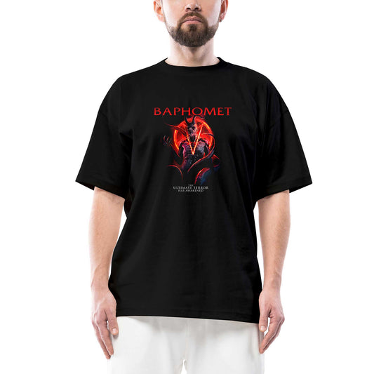 Baphomet The Ultimate Oversize Siyah Tişört