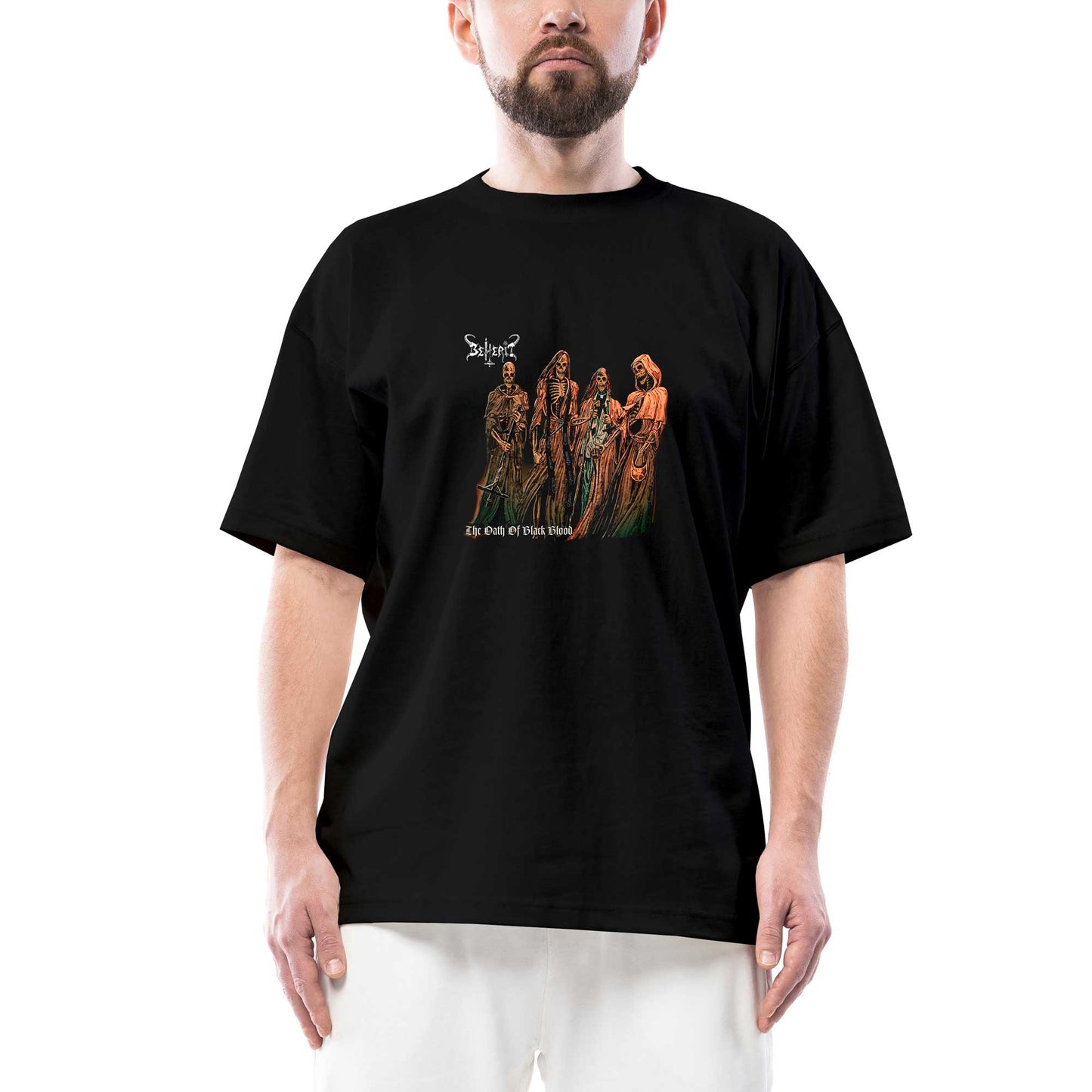 Beherit Oath of Black Blood Oversize Siyah Tişört