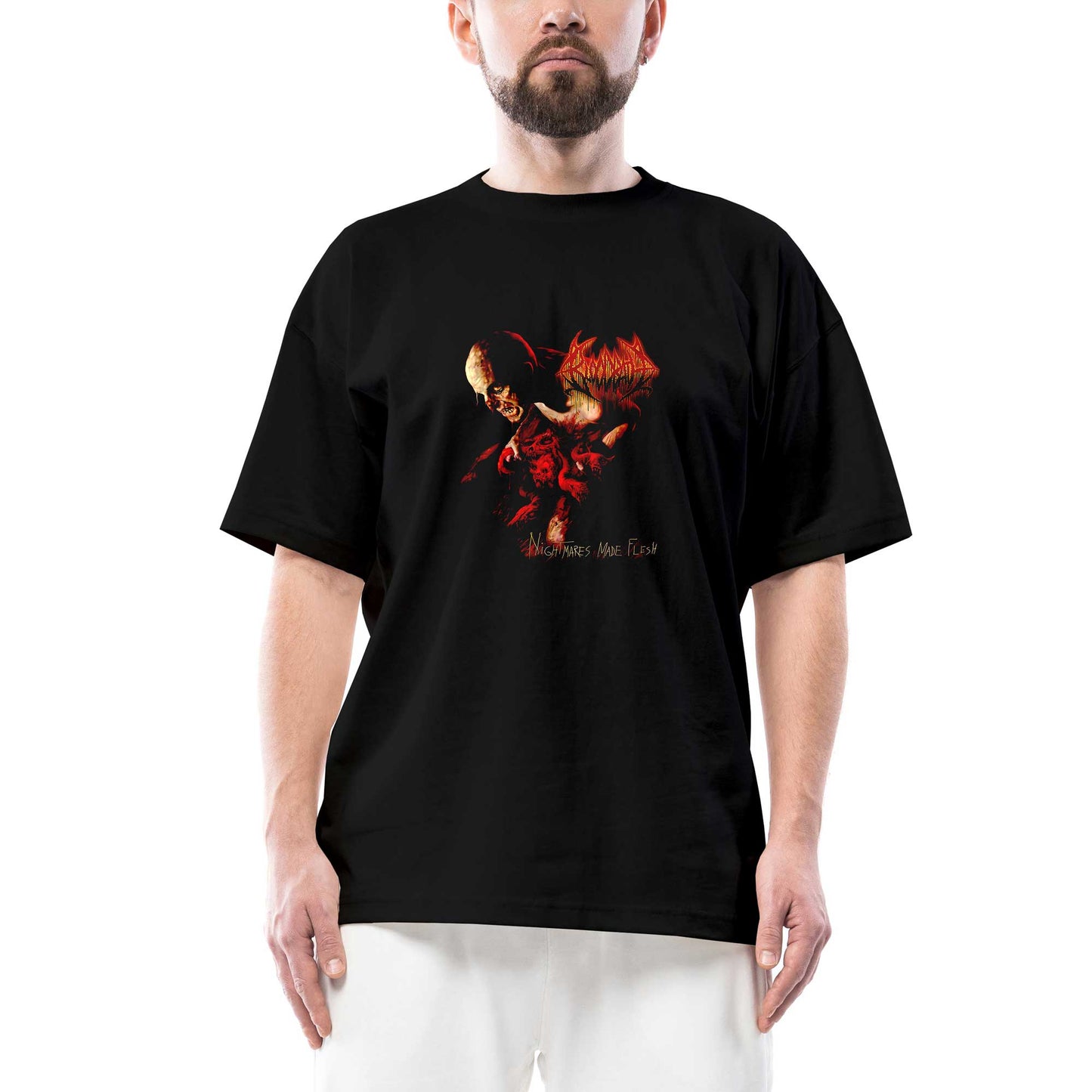 Bloodbath Nightmares Made Flesh Oversize Siyah Tişört